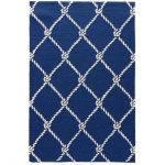 nautical rugs juniper home angler indoor/ outdoor trellis blue/ white area rug (5u0027 x STHJDPC