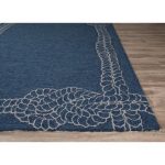 nautical rugs nautical rope bordered indoor-outdoor rug HNEBHUE