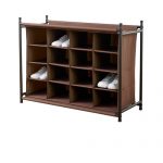 neatfreak 16-compartment shoe rack, brown VTNOJYI