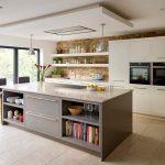 open plan kitchen featuring sleek lines and concealed hinges for a contemporary aesthetic,  the linear ROFJPYM
