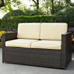 outdoor loveseat belton loveseat with cushions LHKIIJQ