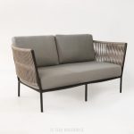 outdoor loveseat brown wicker loveseat FMCXFQF