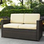 outdoor sofa belton loveseat with cushions DRIXHZF