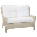 park meadows white custom wicker outdoor loveseat WPZNKVQ