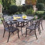patio dining sets home styles biscayne 7-piece aluminum patio dining set VIABYDG