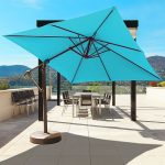 patio umbrellas 10u0027 offset patio umbrella LVTJZSK