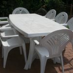 plastic patio furniture popular of plastic table and chairs with plastic outdoor table and chairs LJBEILW