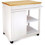 preston hollow kitchen cart, white MSKQLZZ