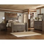 queen bedroom sets driftwood rustic modern 6 piece queen bedroom set - fairfax BANSTAA