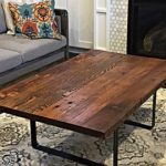 reclaimed wood coffee table handmade in portland, or EGIYFYG
