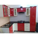 red and white modular kitchen cabinets CMCOTWO