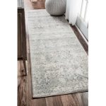 runner rug dorothea ivory/gray area rug RSXTYBV