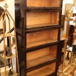 shaw walker antique dark brown barrister bookcase 2 ESADMIF