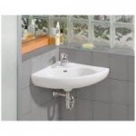 small bathroom sinks cheviot small wall mount corner bathroom sink - single faucet drilling NNOYCWR