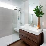 small bathrooms contemporary walk in shower with bench and small niche ZMUNAQY