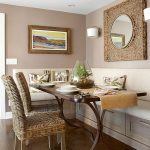 small dining room ideas neutral dining nook ZKFLZCR