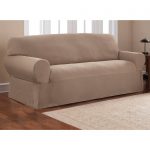 sofa cover mainstays 1-piece stretch fabric sofa slipcover - walmart.com BUQSDKZ