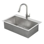 stainless steel kitchen sinks american standard memphis 33-in x 22-in single-basin stainless steel drop DCPJHDT