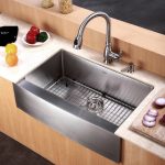 stainless steel kitchen sinks kraus 30 inch farmhouse single bowl stainless steel kitchen sink with  noisedefend ZAMEFIR