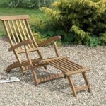 steamer chairs hardwood garden loungers grey oiled finish SAJIRML