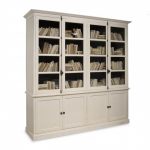 tall bookcase white wash painted finish EURBEOF