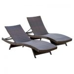 toscana set of 2 wicker patio chaise lounge - christopher knight home ZDBHFFN