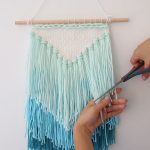 wall hangings diy weaving: how to make a tassel wall hanging (mollie makes) TRWLEXM