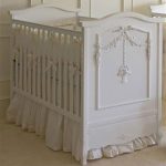 white cribs floral bouquet crib in white KQTIOIH