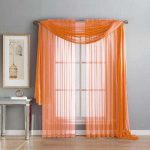 window scarves l curtain scarf in orange CZLTAAP