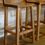 wood bar stools wood bar stool --- upholster with a nice clean fabric UJJAICQ