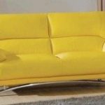 yellow sofa yellow leather sofa QYUVDRG