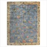 contemporary rugs garden farms u002703 blue contemporary rug XWBPDWA