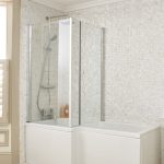 L shaped bath showercube l shaped bath screen image 1 EFAULBL