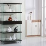 Modern Bookshelf armon modern bookshelf with glass sides NXZXWUU