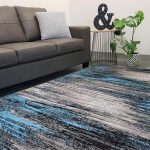 modern rugs style midnight storm blue grey WVDULKT