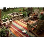 Patio rugs mohawk home printed outdoor multicolor rug - 5u0027 ... AYKSBRR