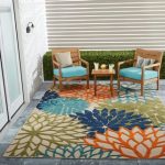 Patio rugs nourison aloha floral multicolor indoor/outdoor rug - 7u002710 TIYWZYJ