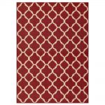 Red rugs hampton bay trellis red reversible 5 ft. x 7 ft. indoor/outdoor area ZPXBJJK