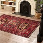 Red rugs parthenia red area rug GIOJGNU