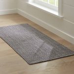 Rug runners della grey cotton flat weave rug runner 2.5x6 KWIYQCQ