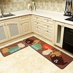 seamersey home and kitchen rugs 2 pieces 4 size decorative non-slip rubber MZZTCCE