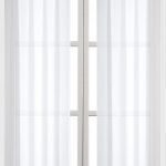 Sheer Curtain amazon.com: utopia bedding premium white sheer curtains - sheer voile -  white VVRHXXQ