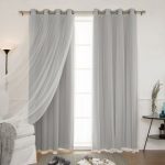 Sheer Curtain aurora home mix and match blackout blackout curtains panel set (4-piece) VTXNQRV