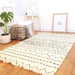 tribe scandinavian rug,area rug,carpet,floor rugs,modern rugs,white area rug,minimalist  rug,moroccan rug,black and white KDBZTPL