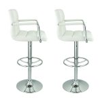 adjustable bar stools with backs and arms ... swivel white w arm pu leather modern adjustable hydraulic bar best with JJAQOEZ