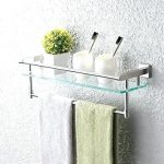 bathroom shelf with towel bar brushed nickel towel bar with shelf towel bar and shelf full size of HAGFLDA