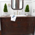 bathroom vanities that look like furniture traditional dresser gets new life as bathroom vanity LZKGNHG