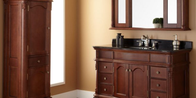Bathroom Vanity And Matching Medicine Cabinet
