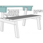 bench that turns into a picnic table plans ana white | picnic table that converts to benches - diy WWBVWLP