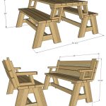 bench that turns into a picnic table plans not only is this picnic table great for outdoor eating, but DINAECK